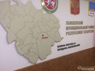 Настенная карта Лаишевского Района