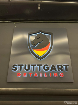 Интерьерные вывески для STUTTGART DETAILING