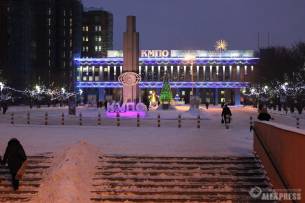 Архитектурная подсветка и новогодняя иллюминация КМПО, Казань