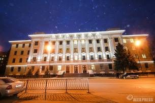 Архитектурная подсветка здания КГМУ, Казань