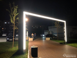 Входная группа в парке "Березовая роща", г. Зеленодольск