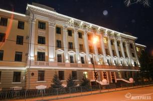 Архитектурная подсветка здания КГМУ, Казань