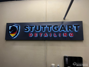 Интерьерные вывески для STUTTGART DETAILING