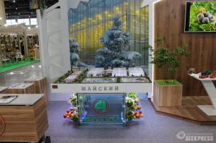 Застройка выставочного стенда для ТК Майский, 2019г, Агропромышленный форум, Казань Экспо