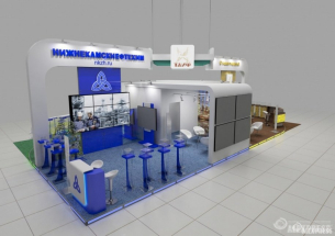 Выставочный стенд для "Нижнекамскнефтехим" в составе ГК "Таиф"